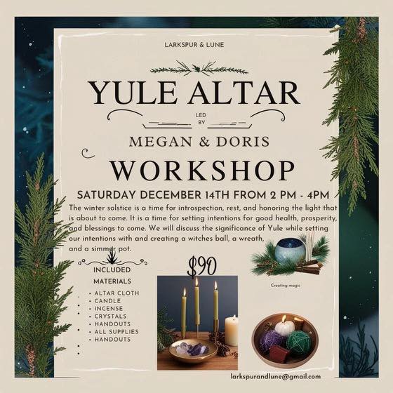 Yule Alter Workshop at Silver & Sage 1